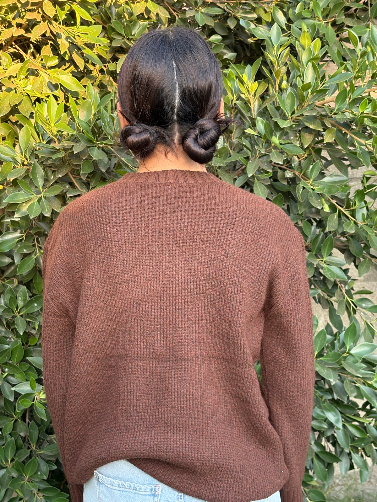 Chocolate Brown Knit Sweater