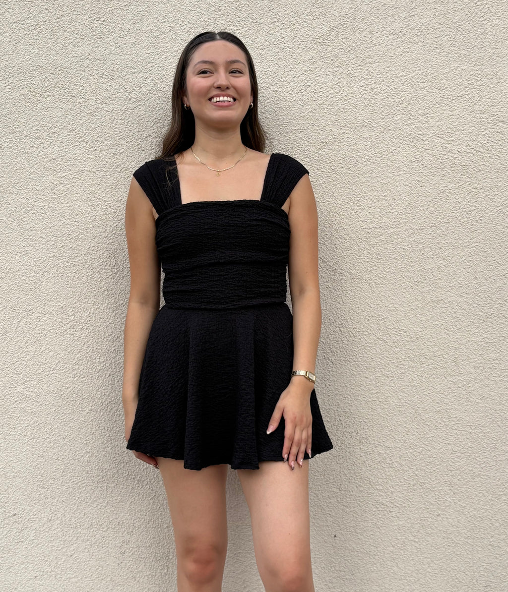 Elegant Textured Mini Dress