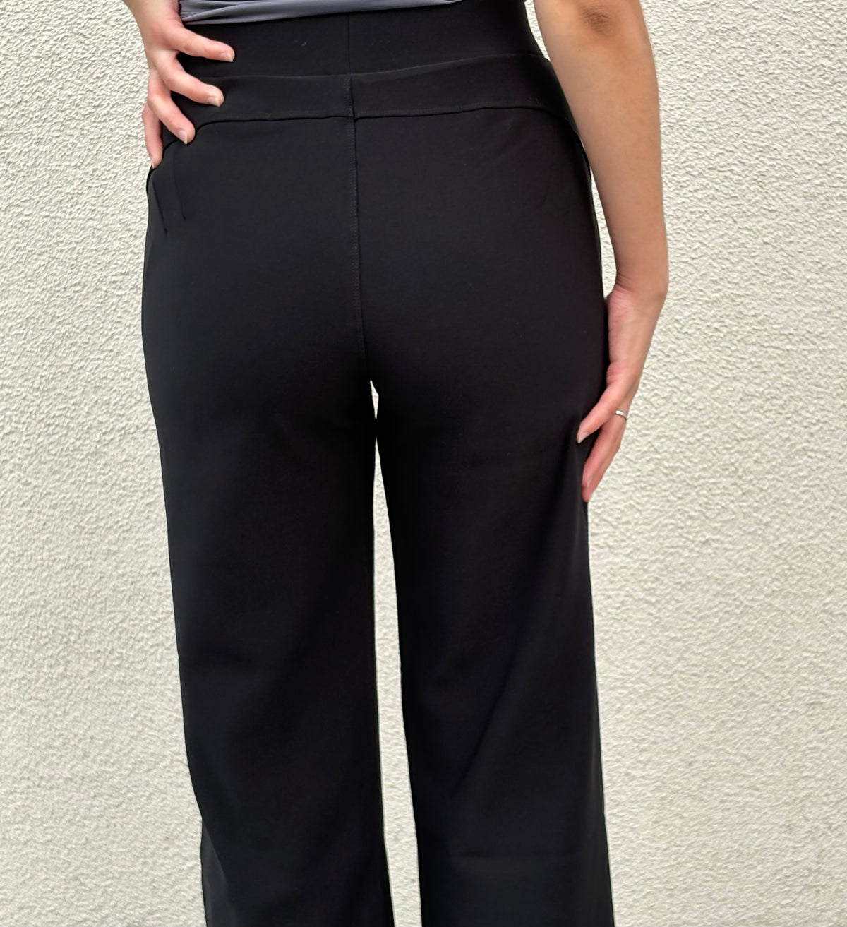 Classic High-Waisted Black Pants